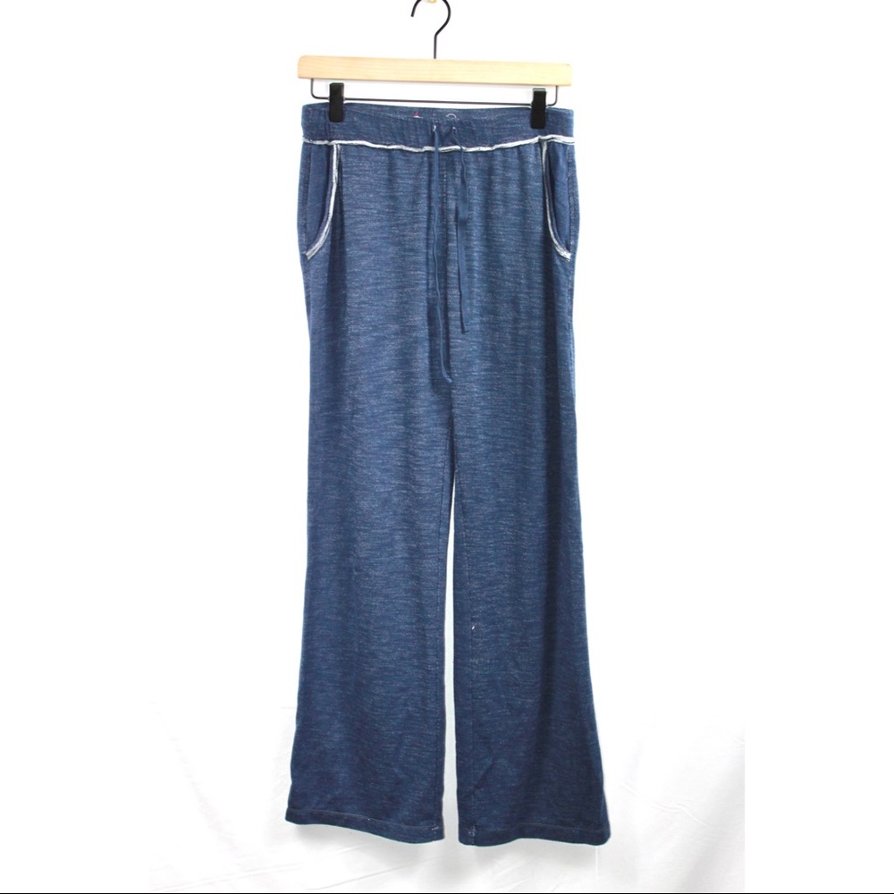 Max Studio Weekend Flared Sweatpants in Blue M
